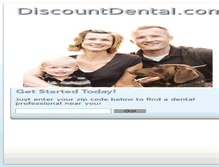 Tablet Screenshot of discountdental.com